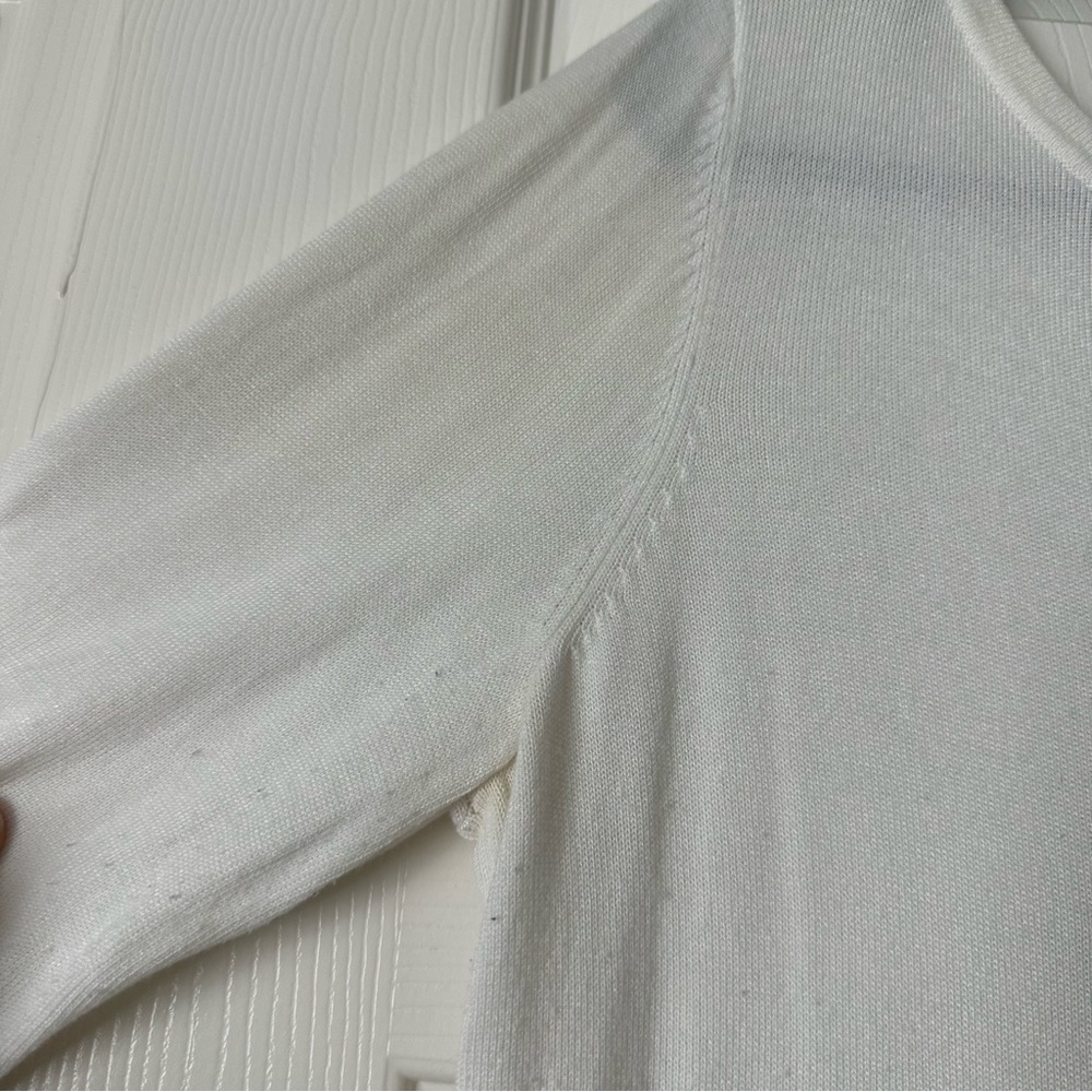 WHBM French Bulldog 3/4 sleeve sweater - Picture 4 of 4
